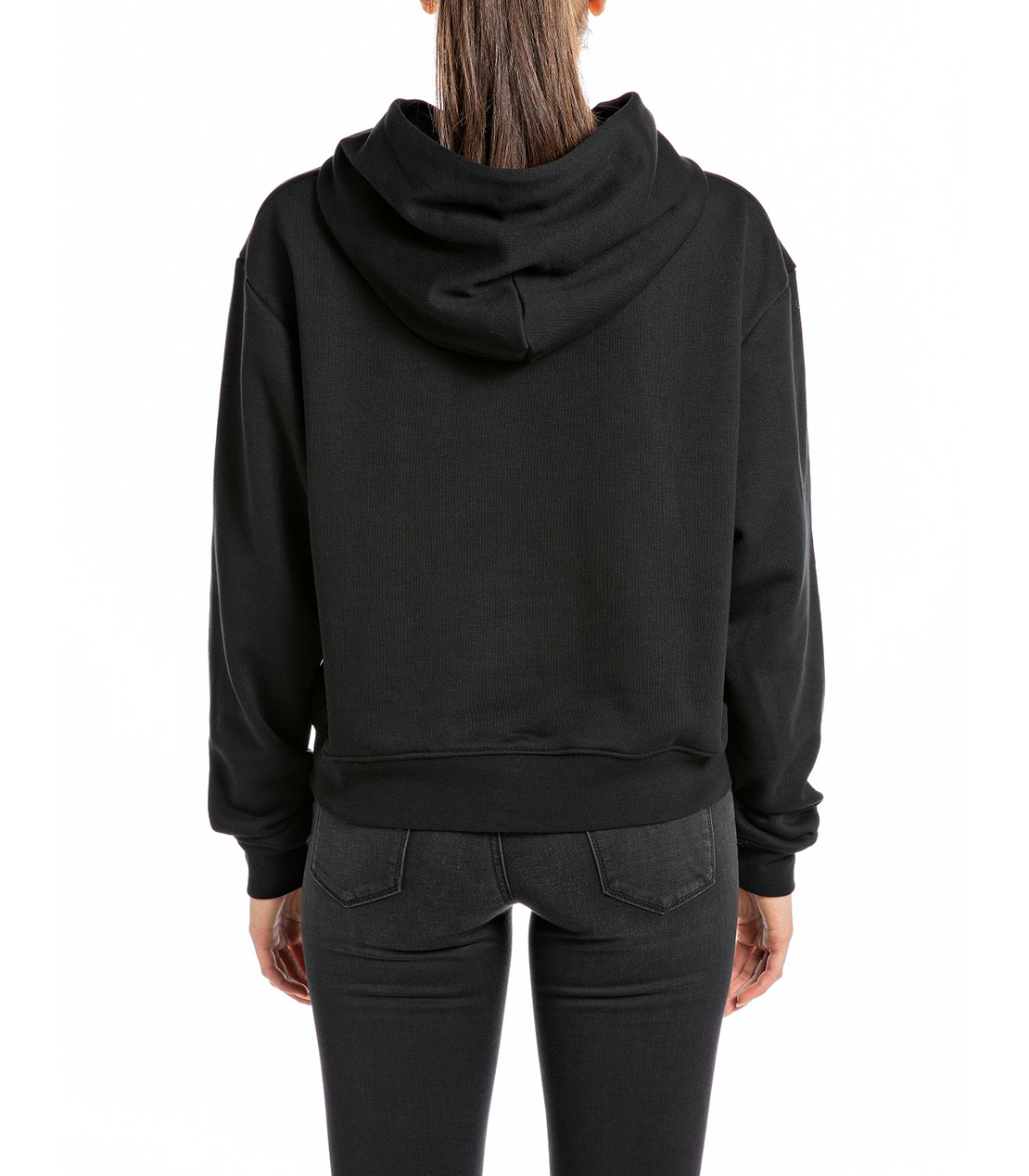 コットンポリフリースフーディー 詳細画像 ブラック 2